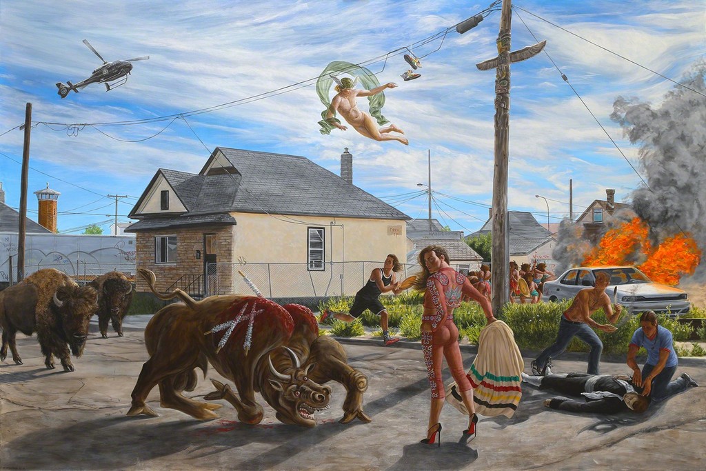 Kent Monkman Paints Clashing Cultures in “Failure of Modernity” Artsy