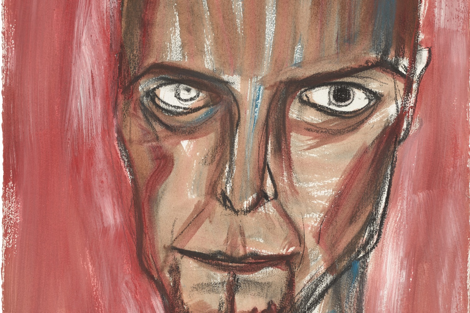 Rare David Bowie self-portrait heading to auction at Sotheby's London.